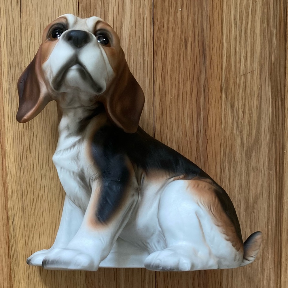 Vintage Ceramic Beagle Puppy Dog
Collectible Figurine 7 Inch Tall
